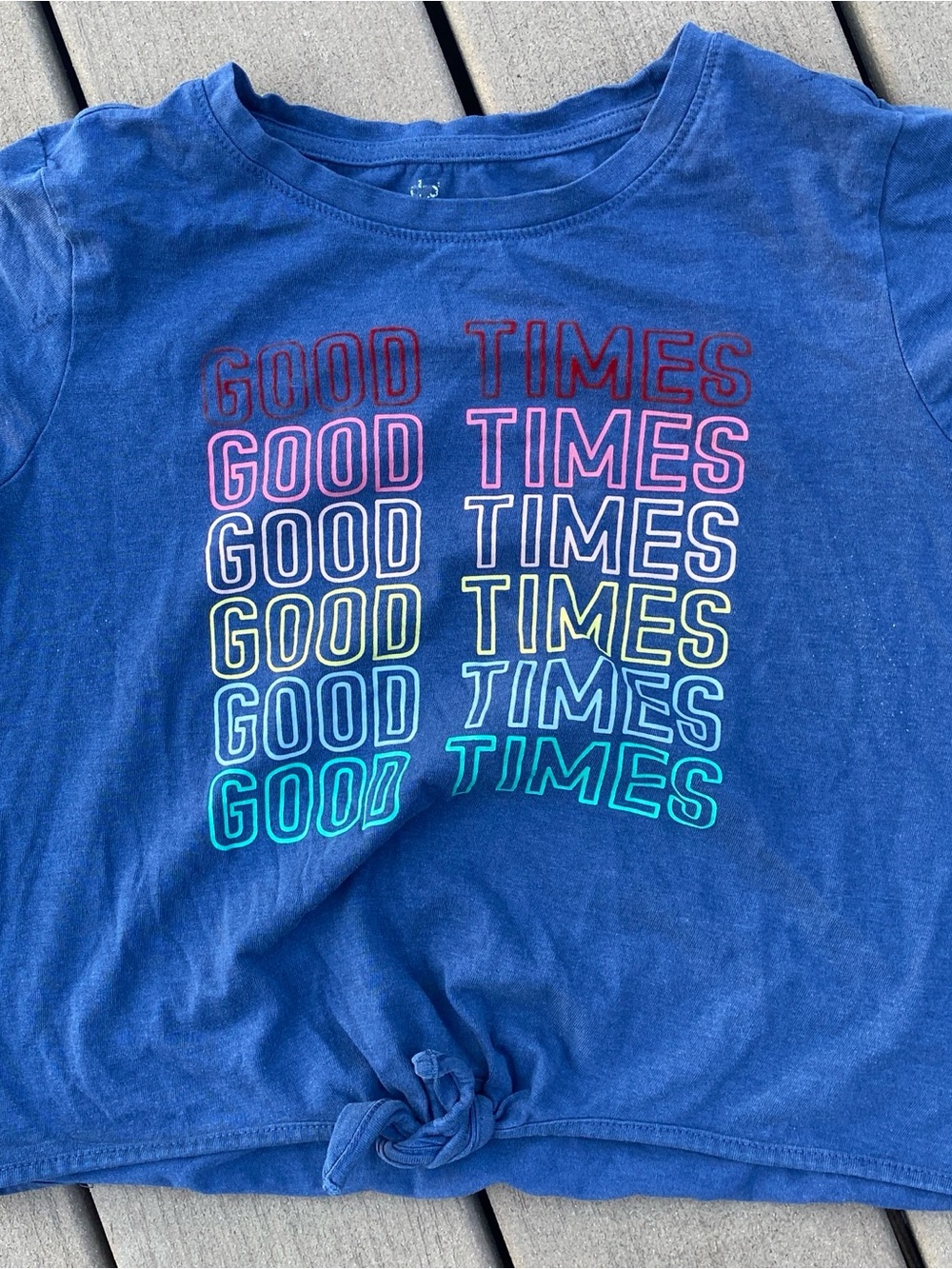 Kids Blue 'Good Times' Graphic Tee